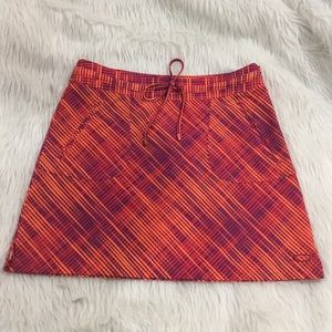 Oakley orange athletic tennis fitness outing skirt size 8
